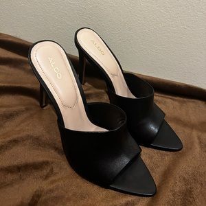 new aldo black high heels